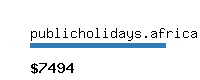 publicholidays.africa Website value calculator