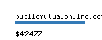 publicmutualonline.com.my Website value calculator