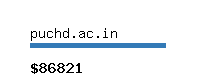 puchd.ac.in Website value calculator
