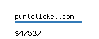 puntoticket.com Website value calculator