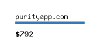 purityapp.com Website value calculator