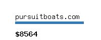 pursuitboats.com Website value calculator