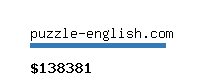puzzle-english.com Website value calculator