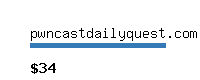pwncastdailyquest.com Website value calculator