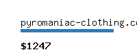 pyromaniac-clothing.com Website value calculator