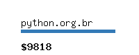 python.org.br Website value calculator