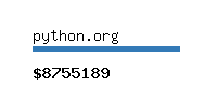 python.org Website value calculator