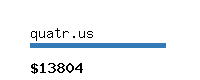 quatr.us Website value calculator