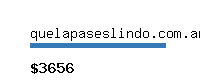 quelapaseslindo.com.ar Website value calculator