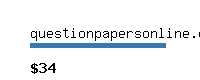 questionpapersonline.com Website value calculator