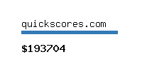 quickscores.com Website value calculator