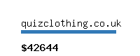 quizclothing.co.uk Website value calculator