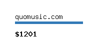 quomusic.com Website value calculator