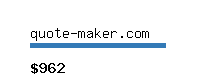 quote-maker.com Website value calculator