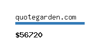 quotegarden.com Website value calculator