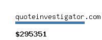 quoteinvestigator.com Website value calculator