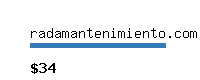 radamantenimiento.com Website value calculator