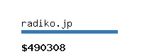 radiko.jp Website value calculator