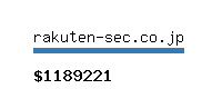 rakuten-sec.co.jp Website value calculator