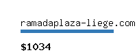 ramadaplaza-liege.com Website value calculator