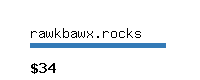 rawkbawx.rocks Website value calculator