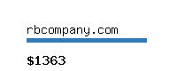 rbcompany.com Website value calculator