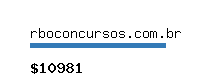 rboconcursos.com.br Website value calculator