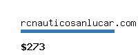 rcnauticosanlucar.com Website value calculator