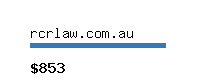 rcrlaw.com.au Website value calculator