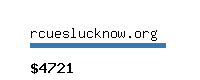 rcueslucknow.org Website value calculator