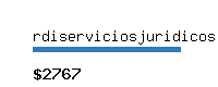 rdiserviciosjuridicos.com Website value calculator