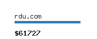 rdu.com Website value calculator