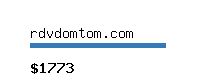 rdvdomtom.com Website value calculator