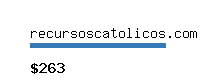 recursoscatolicos.com Website value calculator