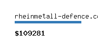 rheinmetall-defence.com Website value calculator