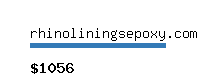 rhinoliningsepoxy.com Website value calculator