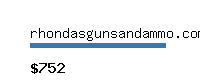 rhondasgunsandammo.com Website value calculator