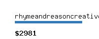 rhymeandreasoncreative.com Website value calculator