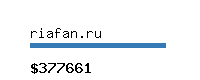 riafan.ru Website value calculator