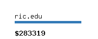 ric.edu Website value calculator