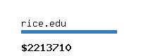 rice.edu Website value calculator