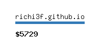 richi3f.github.io Website value calculator