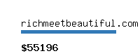 richmeetbeautiful.com Website value calculator