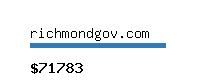 richmondgov.com Website value calculator