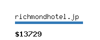 richmondhotel.jp Website value calculator