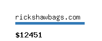 rickshawbags.com Website value calculator