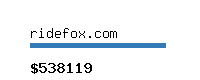 ridefox.com Website value calculator