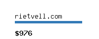 rietvell.com Website value calculator