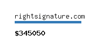 rightsignature.com Website value calculator