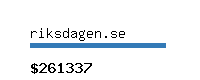 riksdagen.se Website value calculator